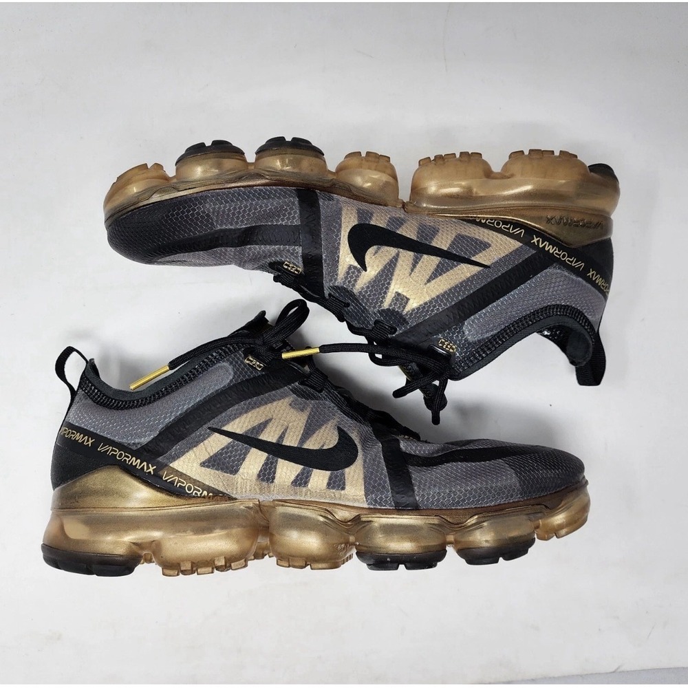 Nike Air VaporMax 2019 Black Metallic Gold AR6631-002 Mens 11